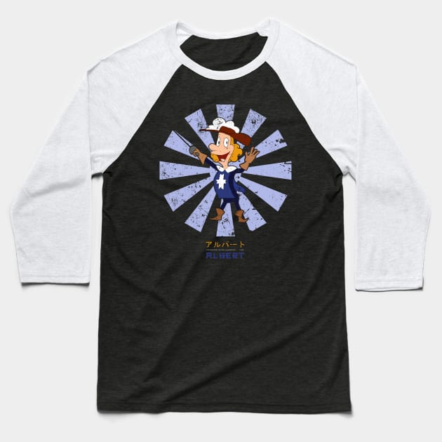 Albert Fifth Musketeer Retro Japanese Baseball T-Shirt by Nova5